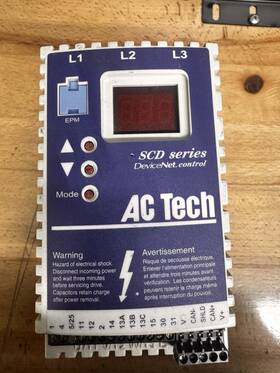 S0410 Ac Tech Scd Series Devicenet Drive 400-480v 3-phase 0.75kw 1hp S0410 Ac Tech Scd Series Devicenet Drive 400-480v 3-phase 0.75kw 1hp
