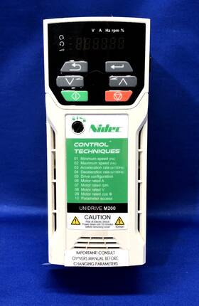 M200-024 Emerson 00041 Control Techniques Nidec Inverter Drive 1.5 Kw A Vfd M200-024 Emerson 00041 Control Techniques Nidec Inverter Drive 1.5 Kw A Vfd