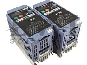 X200-004nfu2 Hitachi Ac Inverter Drive With Keypad 0.5hp 4a X200004nfu2 Lot Of 2