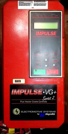 Cimr-g5m44po Magnetek Impulse Vg Series 2 Drive Crane Controls 4011-fvg 14 Amp Cimr-g5m44po Magnetek Impulse Vg Series 2 Drive Crane Controls 4011-fvg 14 Amp